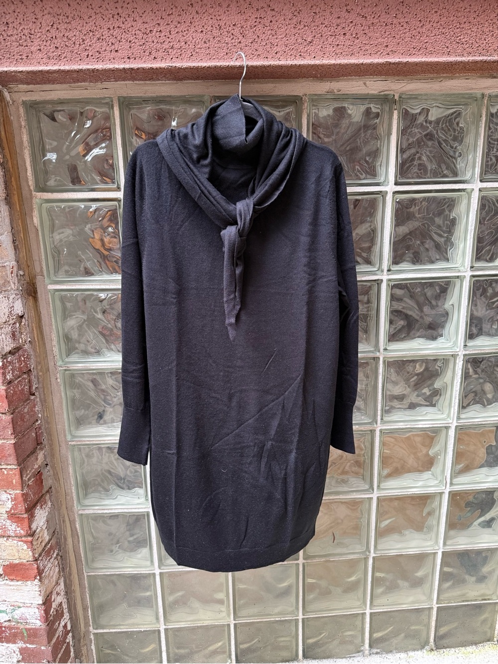 Uniqlo Three Way Merino Blend Black Mini Dress NWT